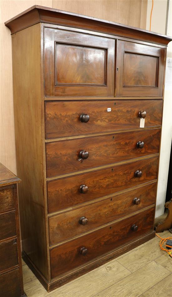 A mahogany tallboy H.184cm